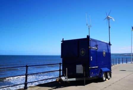 The coastal mobile trailer in Filey