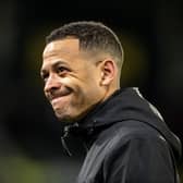 Hull City head coach Liam Rosenior at the end of his side's 2-2 Championship draw with play-off rivals Middlesbrough. Picture: Tony Johnson.