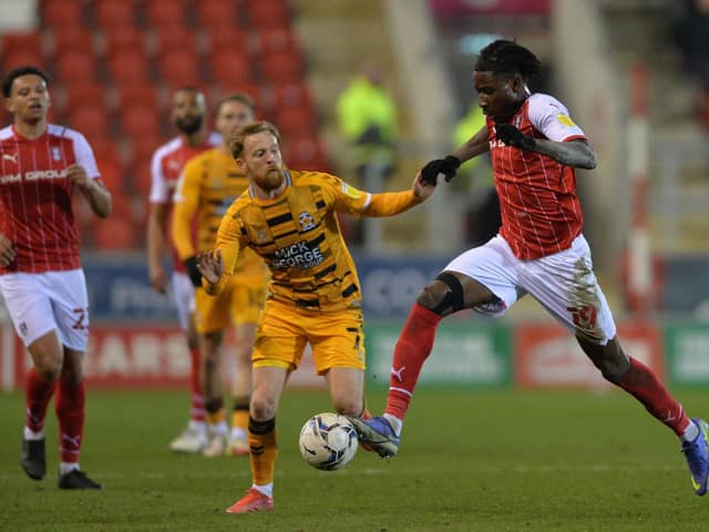MOVING ON: Joshua Kayode has left Rotherham United on loan