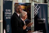Oliver Coppard and Ros Jones at a press conference announcing a plan to purchase Doncaster Sheffield Airport. Picture: Simon Hulme