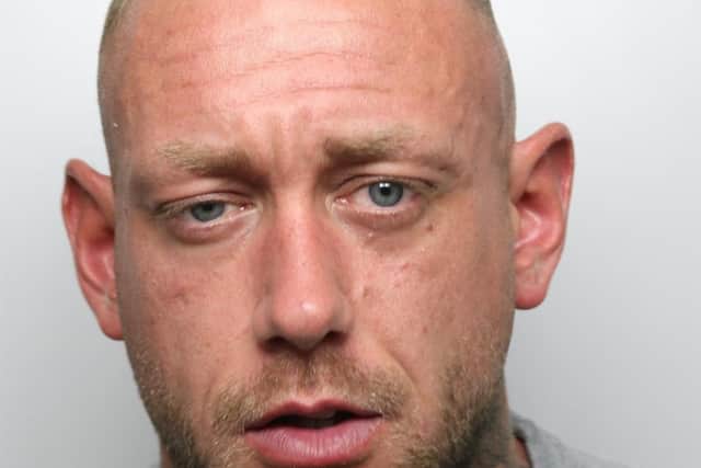 Ross Komoroczky, aged 37, from Armley was jailed at Leeds Crown Court on today after pleading guilty to section 18 wounding with intent offences against a female victim at a previous court hearing in January.
