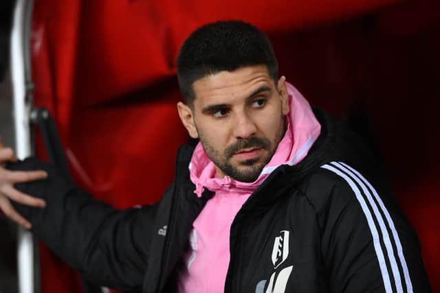 SUNDERLAND, ENGLAND - FEBRUARY 08: Fulham striker Aleksandar Mitrovic looks on during the Emirates FA Cup Fourth Round Replay between Sunderland and Fulham at Stadium of Light on February 08, 2023 in Sunderland, England. (Photo by Stu Forster/Getty Images)