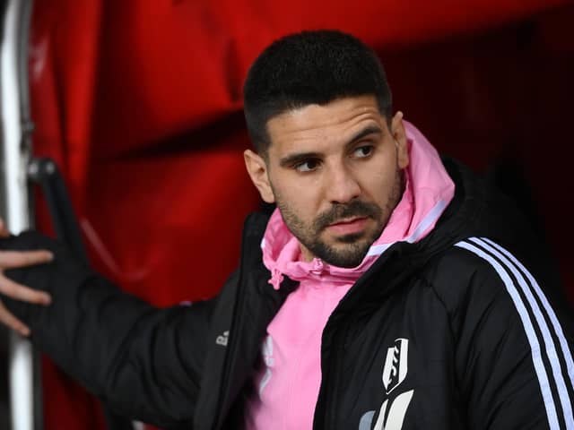 SUNDERLAND, ENGLAND - FEBRUARY 08: Fulham striker Aleksandar Mitrovic looks on during the Emirates FA Cup Fourth Round Replay between Sunderland and Fulham at Stadium of Light on February 08, 2023 in Sunderland, England. (Photo by Stu Forster/Getty Images)