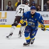 ON THE UP: Leeds Knights' captain Kieran Brown scored the game-winning goal in the 3-1 victory over Hull Seahawks on Thursday. Picture: Jacob Lowe/Knights Media.