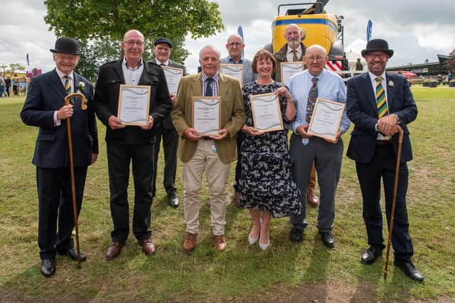 The recipients of the 2023 Great Yorkshire Show Long Service Awards.