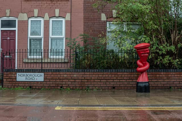 Alex Chinneck - Alphabetti Spaghetti - Tinsley. Picture: Marc Wilmot