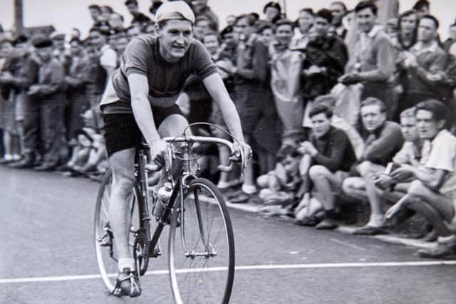 Peter winning the British National Championships in 1951.