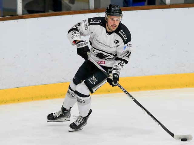 LEADING MAN: Emil Svece bagged two goals and an assist in Hull Seahawks;' 4-3 win over Peterborough Phantoms on Saturday night. Picture courtesy of Steve Pollitt.