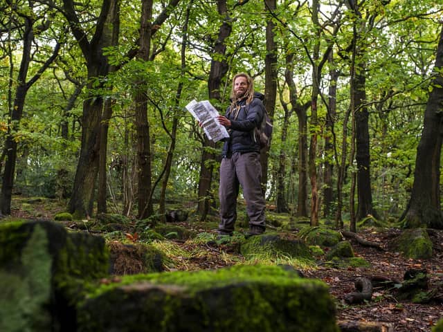 Cartographer Chris Goddard from Hebden Bridge not only makes maps but walking guides too.