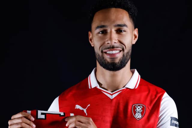 New Rotherham United signing Andre Green. Picture courtesy of RUFC.
