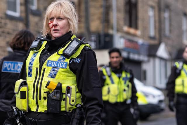 Catherine Cawood (portrayed by Sarah Lancashire) in Happy Valley series three. Credit: BBC/Lookout Point/AMC/Matt Squire.