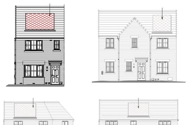 Some Of The Approved Designs Of The 232 Dwellings In Middle Deepdale.