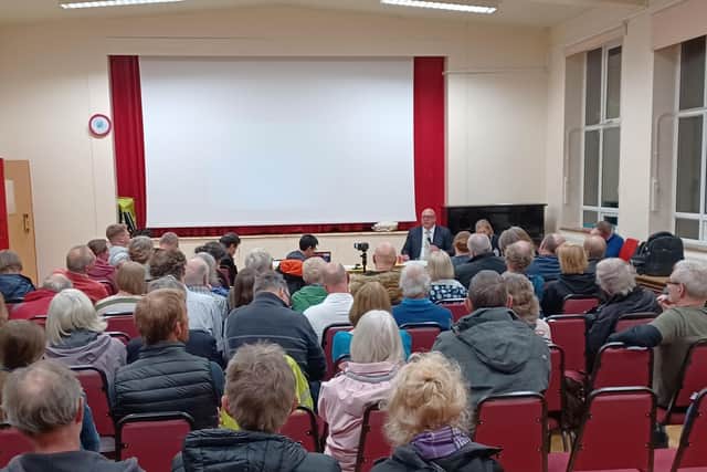 LBA CEO Vincent Hodder was quizzed by residents at a public meeting at Cookridge Methodist Church.
