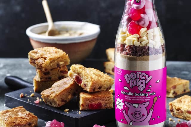 Percy Pig Bottled Baking Co mix for M&S
Picture:M&S