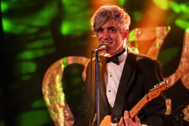 Keith Murray, vocalist and guitarist of New York based rock band We Are Scientists playing live at the Brudenell in Leeds. Picturre: Ernesto Rogata