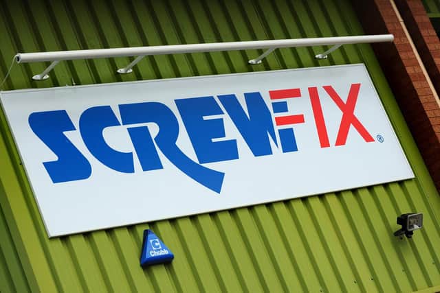 Screwfix owners, home improvement giant Kingfisher, has upgraded its profit and cash guidance after it was buoyed by strong UK trading for B&Q and Screwfix. The retail group said B&Q sales were "strong" over the past six months after they benefited from the closure of Homebase stores - following its rival's administration - and "favourable weather" conditions. (Photo by Rui Vieira/PA Wire)