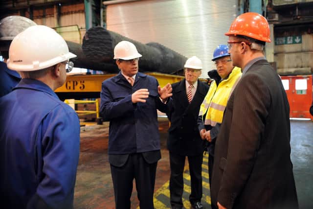 Prince Andrew during a visit to Sheffield Forgemasters in 2009. Picture: Steve Parkin