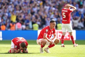 Barnsley players were left heartbroken at Wembley. Image: Nick Potts/PA Wire