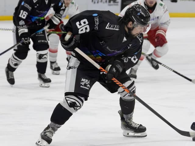 DIFFERENCE MAKER: Import centre Owen Sobchak made a telling contribution for Hull Seahawks on his first weekend in action for them. Picture Drew Brown/Seahawks Media.