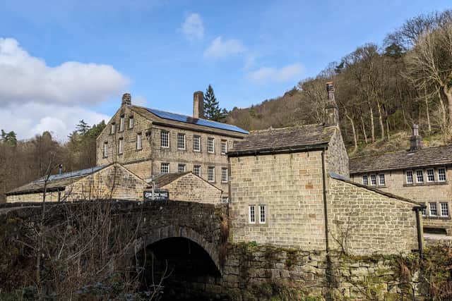 Gibson Mill at Hardcastle Crags, was built in 1805 and is one of the first cotton mills of the industrial revolution.