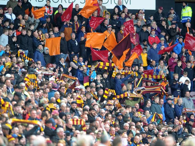 FANTASTIC: Bradford City's crowd for the visit of Leyton Orient was Valley Parade's biggest league gate for 70 years