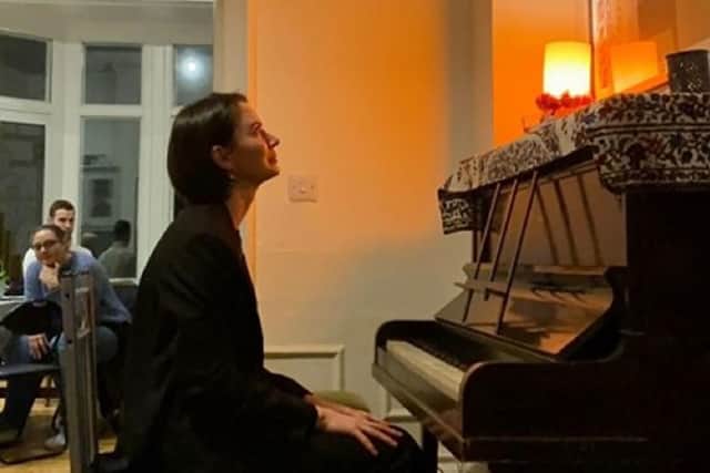 Daria is a Ukrainian pianist who fled her home with just her young daughter and a suitcase is to use her instrument as a "weapon" to showcase the unbreakable spirit of her country over a year later at a Eurovision event.Photo credit: Daria Golovchenko/PA Wire