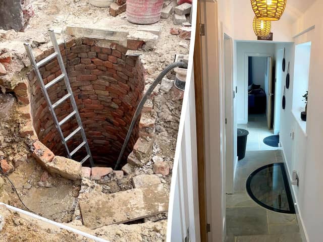 A couple discovered a well while renovating the cottage