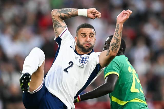 England's defender #02 Kyle Walker has joined Burnley on a two-year deal (Picture: PAUL ELLIS/AFP via Getty Images)