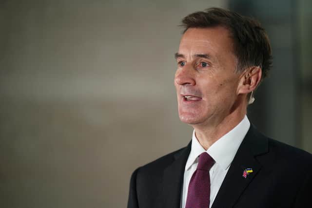 Chancellor Jeremy Hunt. The Chancellor said the "best tax cut right now is a cut in inflation" as he outlined how he plans to use Brexit and investment outside of London to drive UK economic growth. Cutting inflation by half is one of Prime Minister Rishi Sunak's top five priorities in the run-up to the next general election.