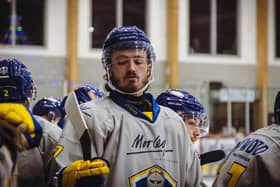 GOOD START: Import forward Bailey Conger made a good first impression for Leeds Knights, posting a goal and two assists on his debut in the 5-3 win against Bees IHC last Saturday. Picture: Jacob Lowe/Leeds Knights.