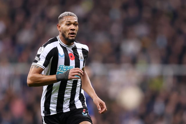 The Newcastle midfielder has one goal and one assist while also averaging 2.5 tackles per game.