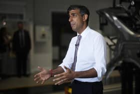 Prime Minister Rishi Sunak speaks to the media during a visit to a science event at the International Manufacturing Centre at the at University of Warwick. PIC: Chris Furlong/PA Wire