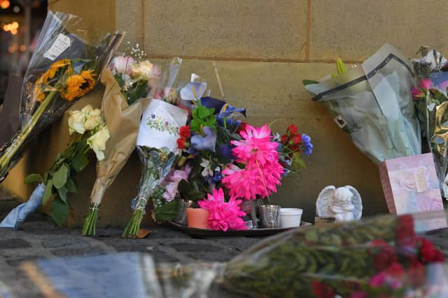 Floral tributes left for Queen Elizabeth ll.