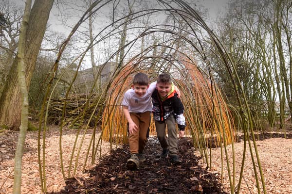 A new nature play area for children, Little Wild Wood at the Yorkshire Sculpture Park. (Pic credit: Simon Hulme)
