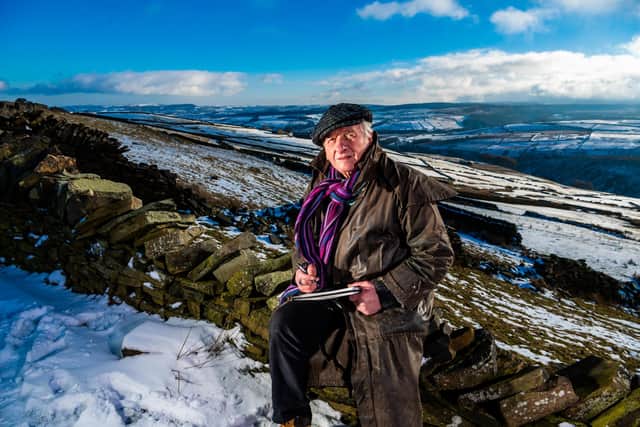 Yorkshire Artist Ashley Jackson surrounded by the landscape that inspires him
Picture James Hardisty