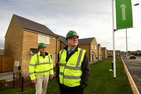 James Thomson CEO (right) and Stefan Allanson CFO from Yorkshire housing firm Gleeson, pictured at Northbeck Grange, Bradford. Picture by Simon Hulme.