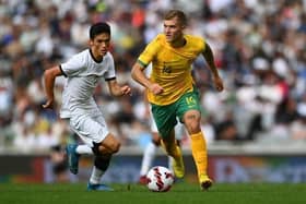 Middlesbrough and Australia midfielder Riley McGree. (Photo by Hannah Peters/Getty Images)