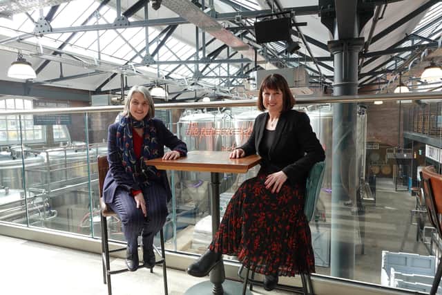 ​Labour’s Shipley Candidate Dr Anna Dixon (Left) with Shadow Chancellor Rachel Reeves (Right).