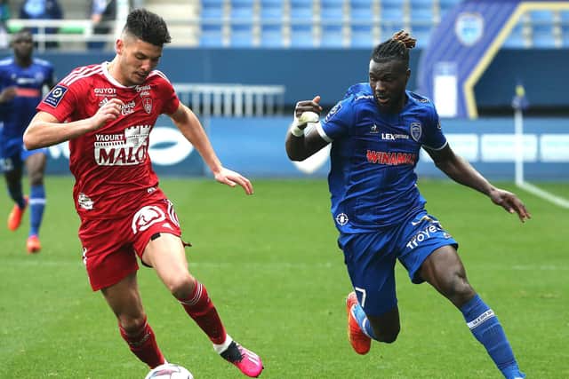 Sheffield United are reportedly interested in Troyes winger Mama Balde. Image: FRANCOIS NASCIMBENI/AFP via Getty Images