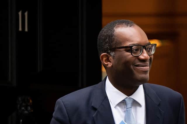 Library image of Chancellor of the Exchequer Kwasi Kwarteng leaving 11 Downing Street to make his way to the Treasury Department to deliver his mini-budget. Picture: PA