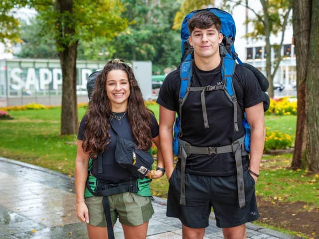Betty and James, siblings from Yorkshire, are competing in Race Across the World. Picture: BBC/Studio Lambert/Pete Dadds.
