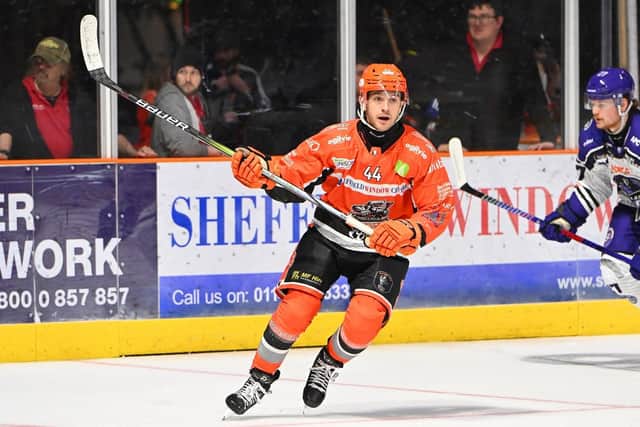 BACKING: Sam Jones - currently out injured - has been impressed with Cole Shudra's game since he returned to Sheffield Steelers Picture: Dean Woolley/Steelers Media.