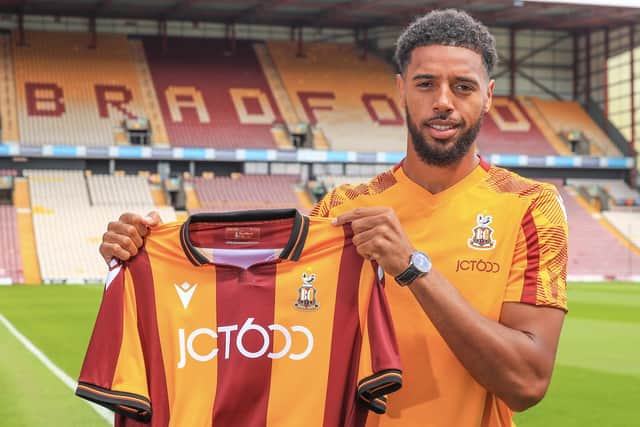 Vadaine Oliver. Picture courtesy of Bradford City AFC.