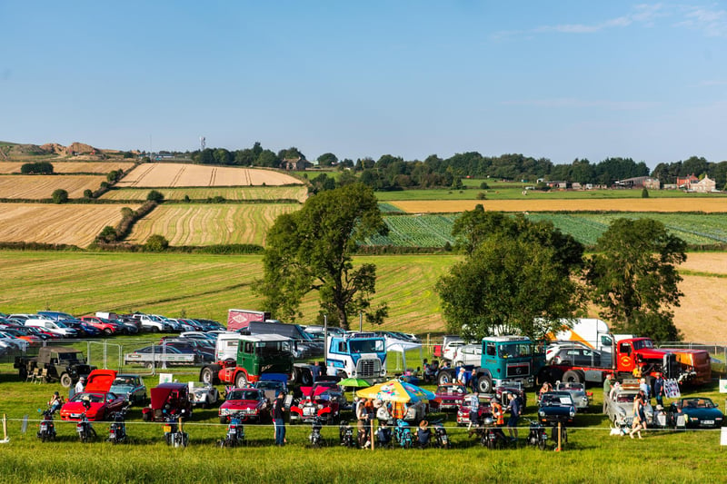 Penistone Agricultural Show 2023. Pictured Classic cars and vehicles on display at the show.