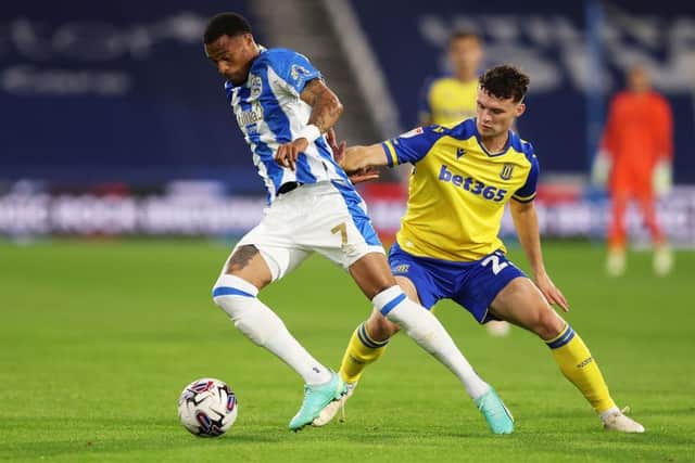 INJURY CONCERN: Huddersfield Town forward Delano Burgzorg