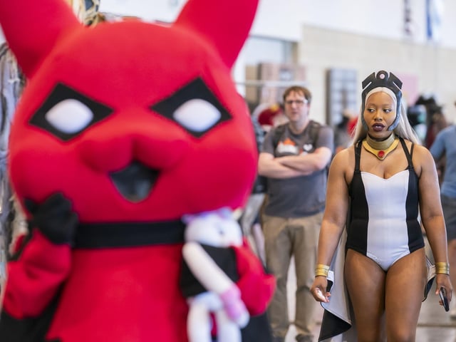 Cosplayers during Comic Con Yorkshire at the Yorkshire Event Centre, in Harrogate. Photo credit: Danny Lawson/PA Wire
