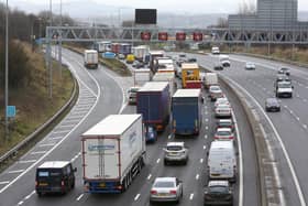 A M62 slip road in West Yorkshire has been closed due to a burst water main. Photo: Stock image of M62, not reflective of the story.