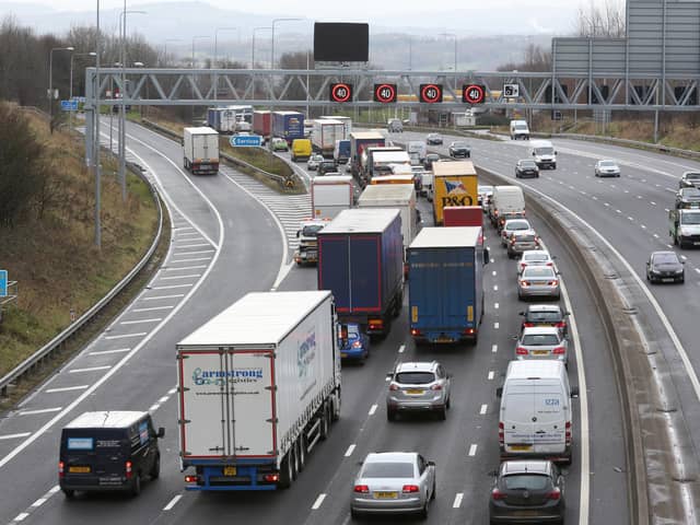 A M62 slip road in West Yorkshire has been closed due to a burst water main. Photo: Stock image of M62, not reflective of the story.