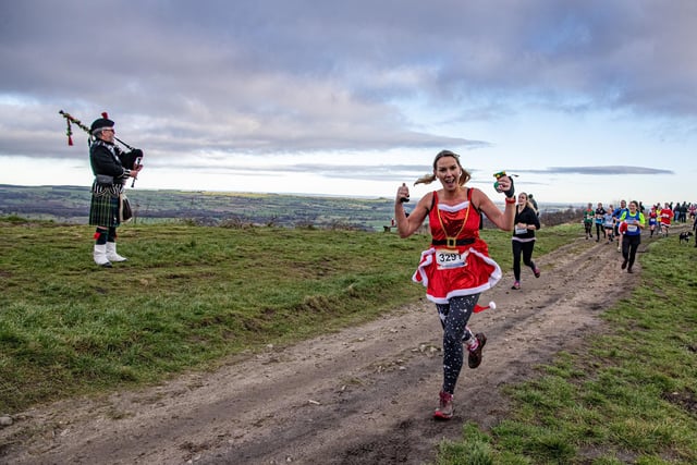 Runners taking part in the Boxing Day Chevin Chase run, photographed for The Yorkshire Post by Tony Johnson.
The event starts and finishes in Guiseley via a scenic 7 mile circuit of Otley Chevin which attracts around 1400 participants has been going for four decades