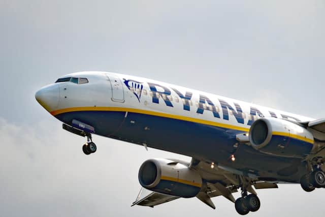 Ryanair said it carried 11.1m passengers last month, an increase of 5 per cent from the 10.6m people who took a Ryanair flight in February 2023.(Photo by Nicholas.T.Ansell/PA Wire)